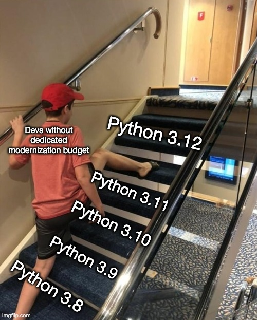 python 3.12 migration meme